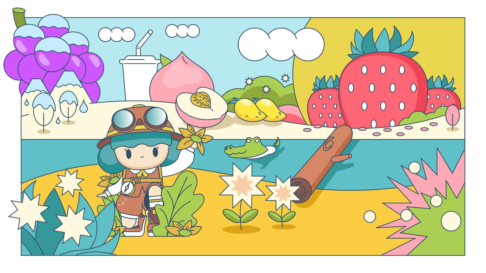 SunTea 新作の茶 — freshly crafted fruit tea, inspired by nature